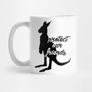 protect our friends - kangaroo Mug